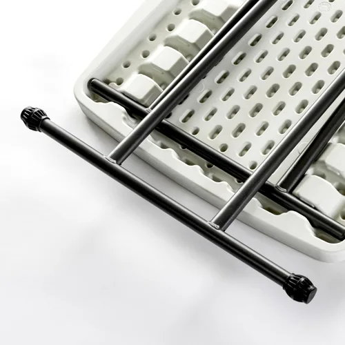 Miniatura 4 de Iceberg Mesa plegable personal pequeña para campamento, mesa de utilidad resistente, altura ajustable, carbón, 19.5 pulgadas de largo x 30 pulgadas