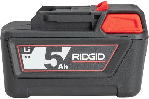 RIDGID 56518 Batería de litio avanzada de 18 V 5.0 Ah, indicadores LED integrados, compatible con RP350, RP340, RE6, RE600, RE60, CS65x, CS12x, CS6x
