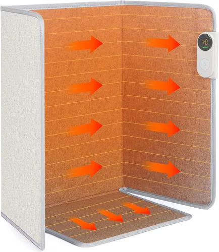 Calentador de espacio portátil para debajo del escritorio, calentador de piernas, calentador de pies para oficina y hogar, calor susurro plegable,