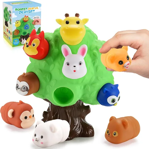 Regalos para niños de 1 a 5 años, juguetes para niños pequeños, juguete educativo de animales de granja para niños pequeños de 1 a 6 años, juego de