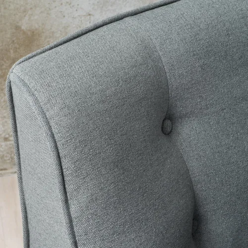 Miniatura 3 de Christopher Knight Home - Sillón de tela Felicity, diseño de mediados de siglo, color carbón