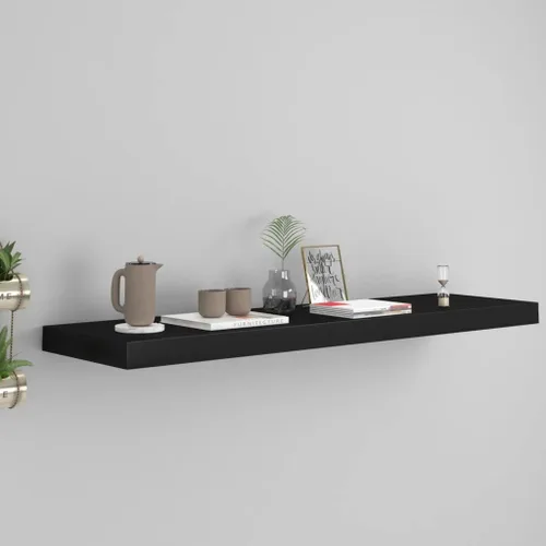 Miniatura 130 de Estantes flotantes de pared, juego de 4 estantes decorativos para montar en la pared, estante colgante con soportes invisibles para decoración
