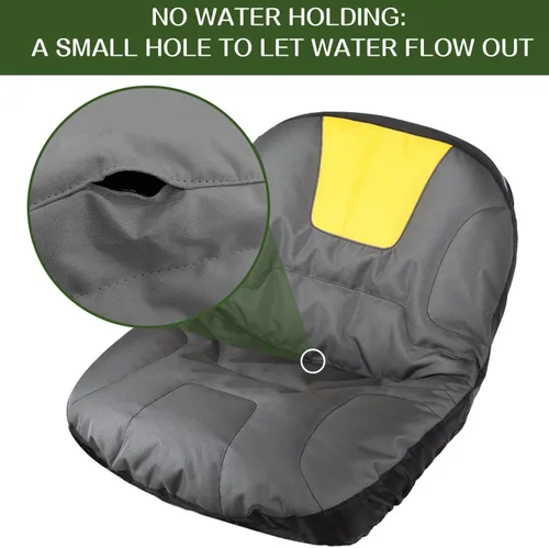 Miniatura 7 de Funda de asiento para cortacésped, funda de asiento de tractor Oxford de poliéster resistente con superficie acolchada de cojín, compatible