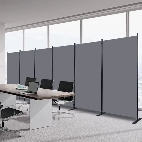 Miniatura 23 de Divisor de habitación portátil de 6 pies y pantallas de privacidad plegables, divisor de tela de 102 pulgadas de ancho para separación