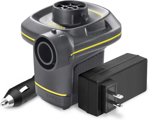 INTEX Bomba de aire eléctrica QuickFill: infla y desinfla colchones de aire, kayaks inflables, botes, juguetes