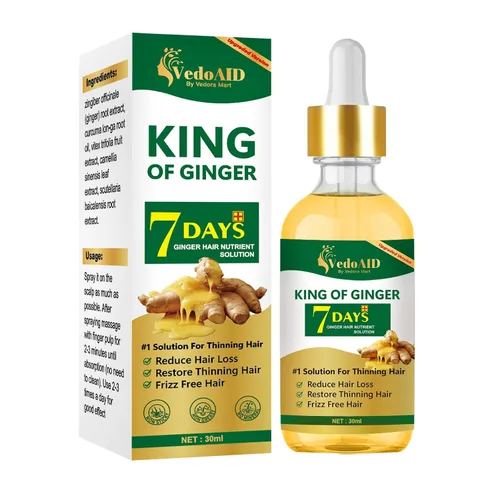 Miniatura 8 de Aceite de jengibre para el crecimiento del cabello, suero de biotina para el crecimiento del cabello, aceite esencial de jengibre natural 100% puro