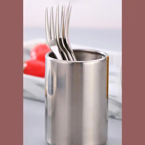 Miniatura 3 de Soporte para utensilios de cocina de acero inoxidable, organizador de utensilios de cocina, organizador de encimera, pequeño soporte para utensilios