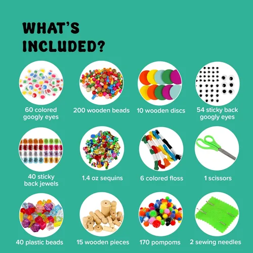 Miniatura 3 de Kit de Arte y Manualidades de Kid Made Modern – Un DIY de 1.7 kg de Suministros y Materiales de Manualidades para Proyectos Artísticos Creativos Kit