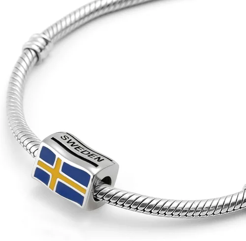 Miniatura 36 de Bolenvi Banderas Travel Country, dijes para el día de la madre, plata de ley 925 para pandora y pulseras o collares similares, joyería para mujeres