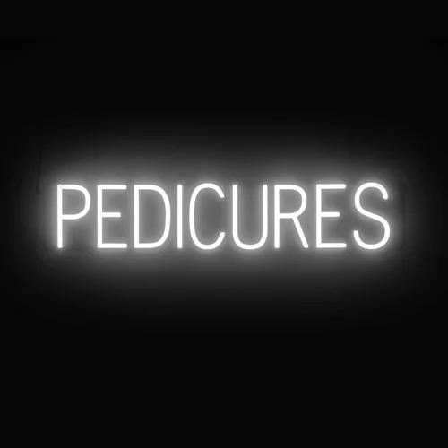 Miniatura 12 de SpellBrite MANI-PEDIS - Letrero para salones de manicura Letreros relacionados con salones de uñas con aspecto de neón, luz LED roja 33.4 x 6.3