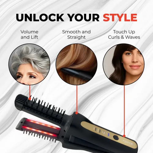 Miniatura 9 de YA-MAN SPA Styler® Volumen Inalámbrico + Suave - Estilo Inalámbrico, Reimaginado. Cepillo caliente híbrido + plancha plana