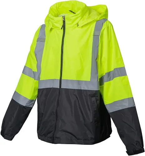 Miniatura 5 de Chaqueta reflectante de seguridad de alta visibilidad para hombres Hi Vis chaquetas de construcción Amarillo