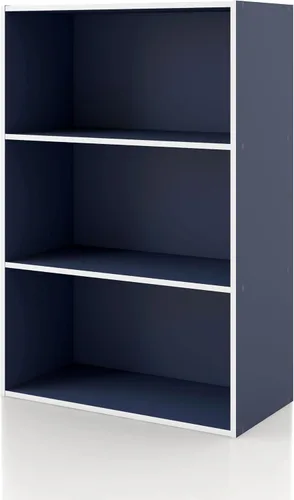 Miniatura 48 de Homes: Inside + Out Apexa - Estantería organizadora de almacenamiento de 2 cubos, estantería apilable de madera para cubos para organización