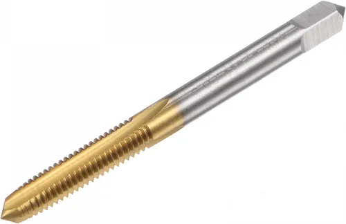 Miniatura 12 de uxcell Grifos de flauta rectos, M2 x 0.4 Mano izquierda métrica cubierta de titanio M35 cobalto de alta velocidad máquina de acero roscado roscado