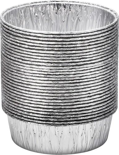 Miniatura 2 de Sartenes de aluminio para horno holandés de 8 pulgadas Molde desechable para pasteles y sartenes de aluminio extra profundas para hornear