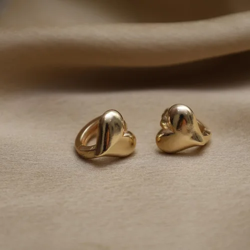 Miniatura 11 de Gempires - Aretes ligeros y gruesos, delicados y minimalistas, hipoalergénicos, chapados en oro, sin deslustre, diseño clásico, para uso diario