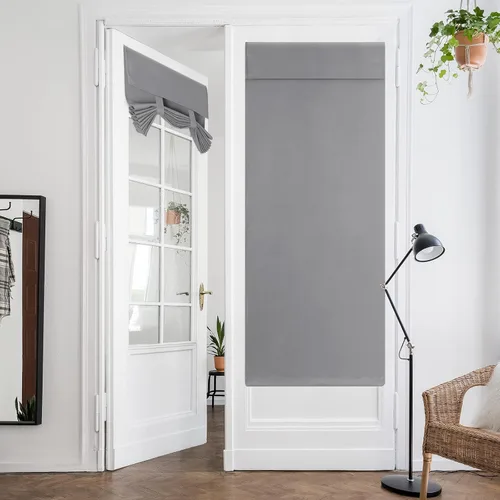 Miniatura 30 de HOMEIDEAS Cortinas Opacas para Aula para Puerta Principal, Cubierta de Ventana de Puerta de Aula, Persianas de Privacidad con Aislamiento Térmico
