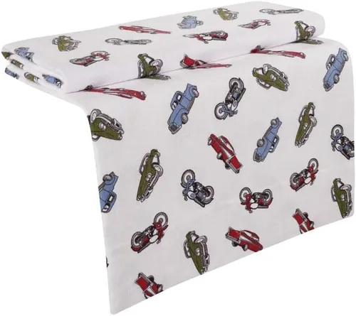 Miniatura 2 de DELANNA Juego de funda de edredón de franela 100% algodón, 1 funda de edredón de 68 x 90 pulgadas y 1 funda de almohada de 20 x 26 pulgadas