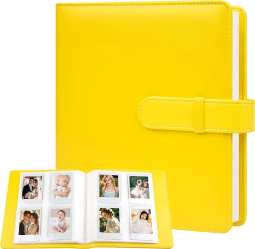 Miniatura 16 de Álbum de fotos de piel sintética de 320 bolsillos para Fujifilm Instax Mini, fotos Polariod de 2 x 3 pulgadas, libro de fotos con caja de regalo