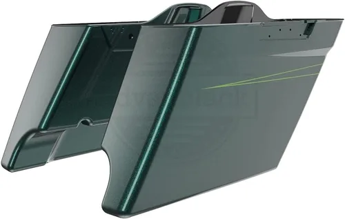 Miniatura 102 de Alforjas de motocicleta aptas para Harley Touring FLH 2014+ - Whisky ámbar, accesorios de perillas, bolsas rígidas estiradas