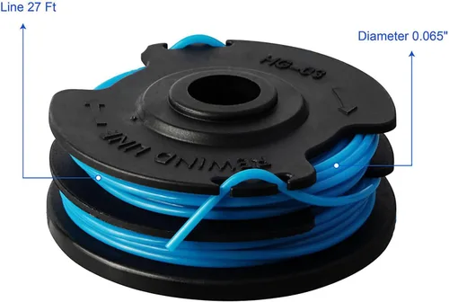 Miniatura 2 de THTEN AC41RL3 Línea y carrete de repuesto dual para Homelite UT41112 UT41121 UT41120 UT411120 UT41113 UT41122 UT41112B 0.065 pulgadas 27 pies