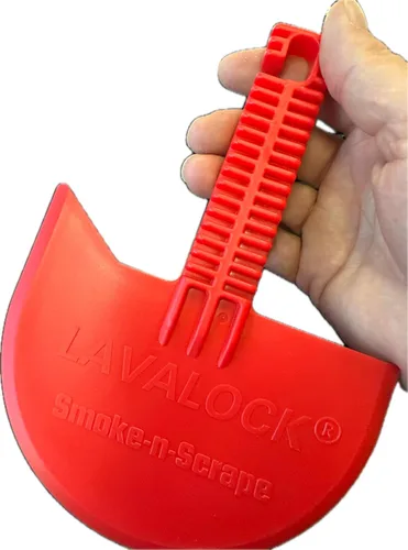 Miniatura 7 de LavaLock Smok-n-Scrape - Parrilla y raspador para ahumar, herramienta de limpieza para removedor de residuos para hervidor Weber, Weber Smokey