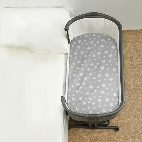 Miniatura 5 de Sábanas impermeables para moisés, paquete de 2 unidades, compatibles con Dream On Me Karley/Lacy & Fisher-Price y Baby Delight Snuggle Nest Moisés