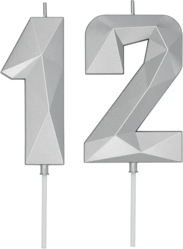 Miniatura 202 de DERVENTA Velas de cumpleaños con números grandes, 3D, color rosa, 3.7 pulgadas, decoración para tartas de fiesta, 1 pieza (número 3 rosa)