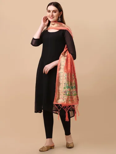 Miniatura 13 de Estampado Animal Seda Hani Dupatta