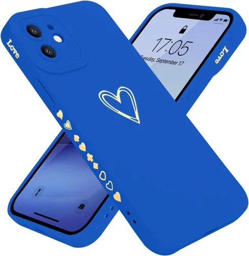 Miniatura 22 de Teageo Funda compatible con iPhone 12 Pro Max de 6.7 pulgadas para mujeres y niñas, bonito corazón de lujo
