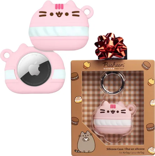 Miniatura 11 de iFace x Pusheen Café Series Funda protectora de silicona [compatible con Apple AirTag] [Bonita funda de personajes]