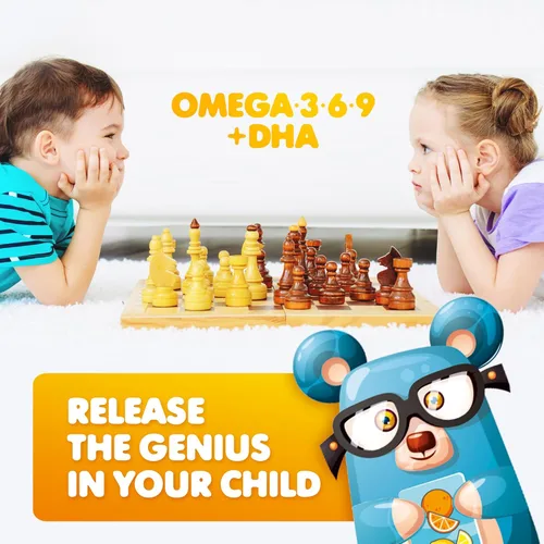 Miniatura 3 de DR. MORITZ Gomitas veganas Omega 3 para niños y niños pequeños (90 unidades), gomitas Omega 3 para niños para la salud del cerebro y el corazón, sin
