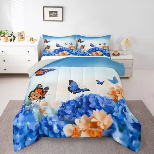 Miniatura 30 de Erosebridal Juego de edredón de béisbol para niños, ropa de cama vintage con bandera americana, tamaño Queen para adultos, niñas, niños