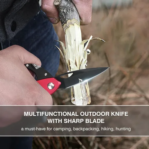 Miniatura 3 de FUNBRO Cuchillo multiherramienta (Rojo)