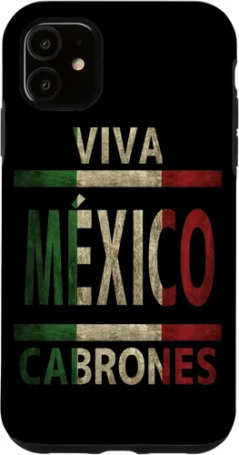 Miniatura 8 de Carcasa para iPhone 12 Pro Max Viva México Cabrones con bandera mexicana