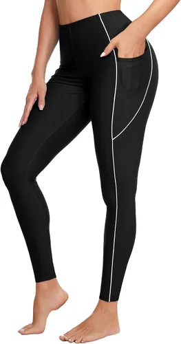 Miniatura 26 de ATTRACO Pantalones de natación de talle alto - Leggings de natación para mujer