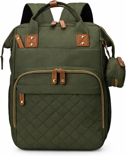 Miniatura 10 de Mochila de pañales azul para mamá: bolsas de bebé grandes con cambiador para niños pequeños, niñas, mujeres, papá, mamá, hombres, mochila de viaje