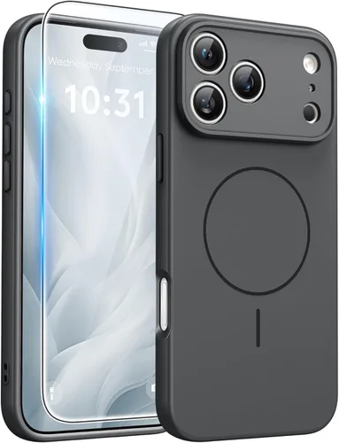 Miniatura 88 de FNTCASE - Funda para iPhone 16 Pro: magnética, mate, translúcida, de grado militar, protectora contra caídas, resistente, fina, duradera y a prueba