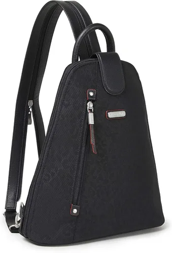 Miniatura 3 de Baggallini Mochila Metro para mujer con pulsera RFID para teléfono, Guepardo negro, talla única