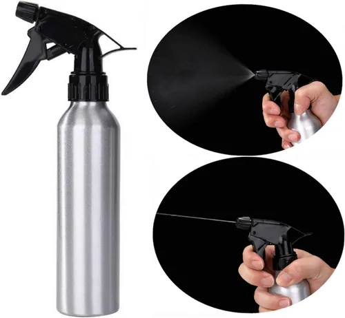 Miniatura 5 de JinYan Botella de spray de aluminio vacía de 8.5 fl oz, 2 unidades de pulverizador confiable, botellas de atomizador vacías para peluquería