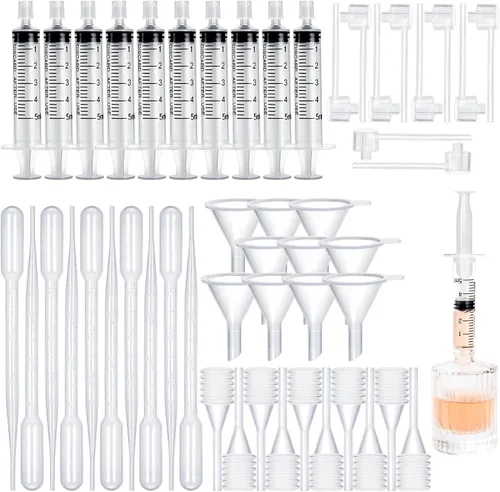 Miniatura 13 de 10 piezas de kit de herramientas de recarga de perfume, herramientas de transferencia de dispensador de perfume de plástico, juego de herramientas