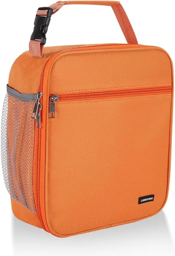 Miniatura 10 de Lovoeo Lonchera Bolsa de almuerzo para hombres mujeres Lonchera aislada Bolsas de almuerzo para Trabajo Picnic Viajes (azul bebé)