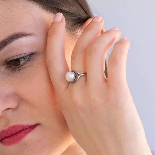 Miniatura 17 de 925 Sterling Silver Gemstone Rings for Women - Anniversary Rings for Women - Sterling Silver Rings for Women - Dainty Sterling Silver Rings