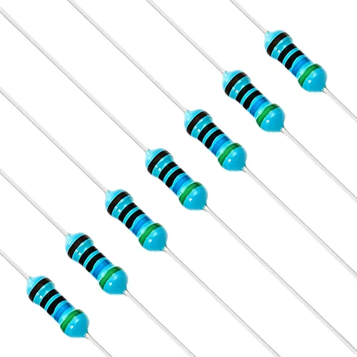 Miniatura 110 de Chanzon 100pcs 1/4W (0.25W) 62 Ohmios Resistencia fija de película metálica Ohmios 0.01 ±1% Tolerancia 62R MF Resistencias de orificio pasante