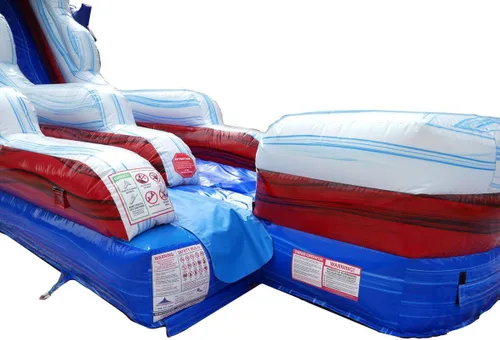 Miniatura 9 de TentandTable Tobogán acuático inflable para niños y adultos, diversión acuática gigante de grado comercial, incluye soplador de aire eléctrico, 35