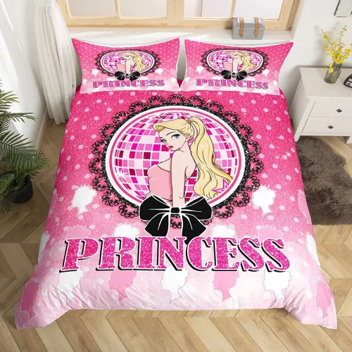 Miniatura 23 de Juego de funda de edredón con lazo de dibujos animados para niños, tamaño individual, juego de ropa de cama de mariquita, escarabajo, insecto