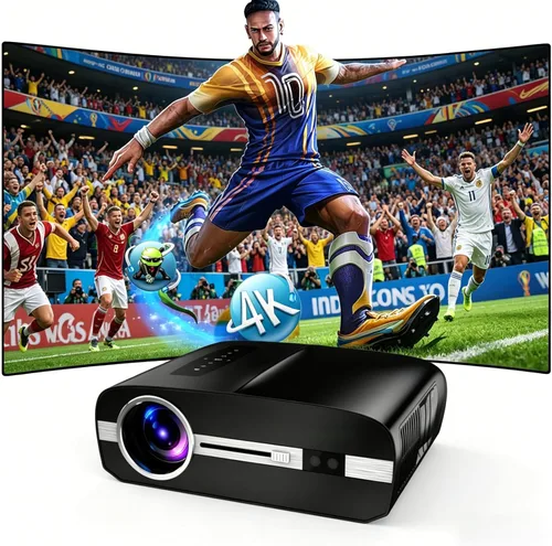 Proyector inteligente ANSI 2200 4K HDR, proyectores LED de luz diurna con aplicaciones con licencia, Wifi6 Bluetooth DB Audio TOF Auto Focus HDMI