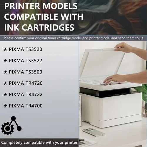 Miniatura 2 de PG-275XL - Cartuchos de tinta de color negro CL-276XL compatibles con impresoras Canon PG-275XL CL-276XL para impresoras Canon PIXMA TS3520 TS3522
