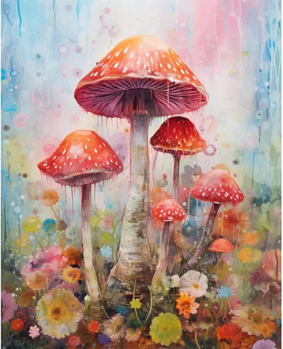 Miniatura 26 de Tucocoo Kits de pintura por números de lavanda con pinceles y pigmento acrílico sobre lienzo para adultos, hermoso proyecto de manualidades florales