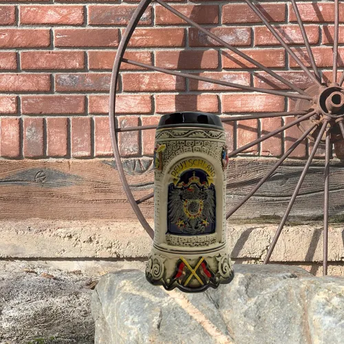 Miniatura 5 de 1 litro OktoberfestHaus Regalos para amantes de la cerveza Pintada a mano Taza alemana grande Escenas Alemana Cerveza Cerveza Cervecera Jarra